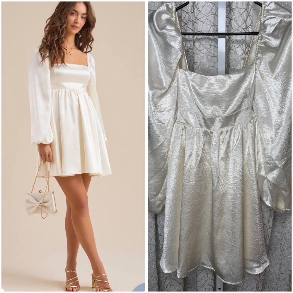 Altar'd State Cream Mini Dress